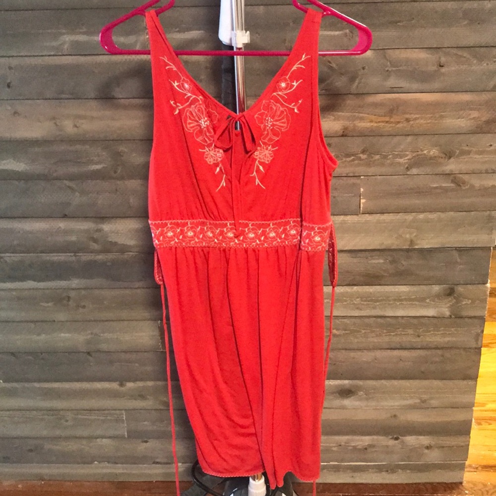 Coral dress